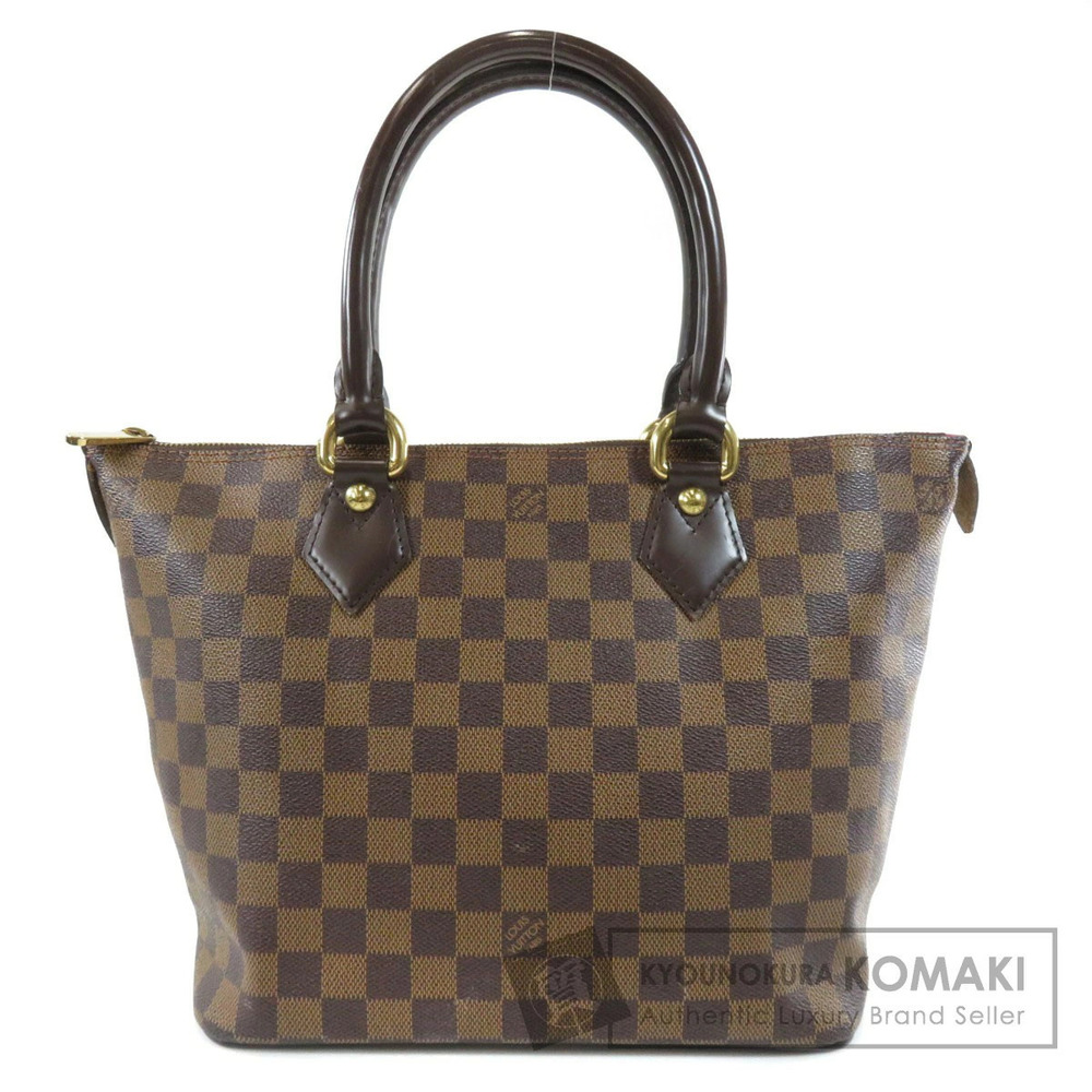 Louis Vuitton Saleya Damier Ebene Brown Tote Bag Canvas